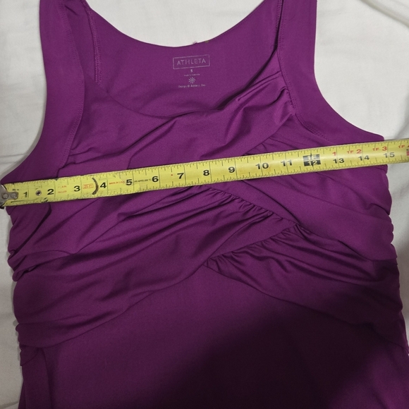 Athleta Tangelo Twist Front Dress Magenta Purple Sz Small - Picture 6 of 7